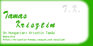 tamas krisztin business card